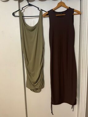 Set of 2 bodycon SHEIN dresses ruched